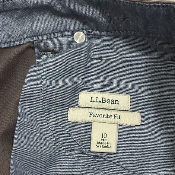 LL Bean Women 10Pet Brown Corduroy Short Pencil Skirt - Picture 4 of 12